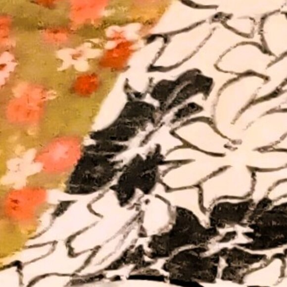 26" by "84 COLORFUL PRINT BEACH SCARF, SORONG - Picture 3 of 4